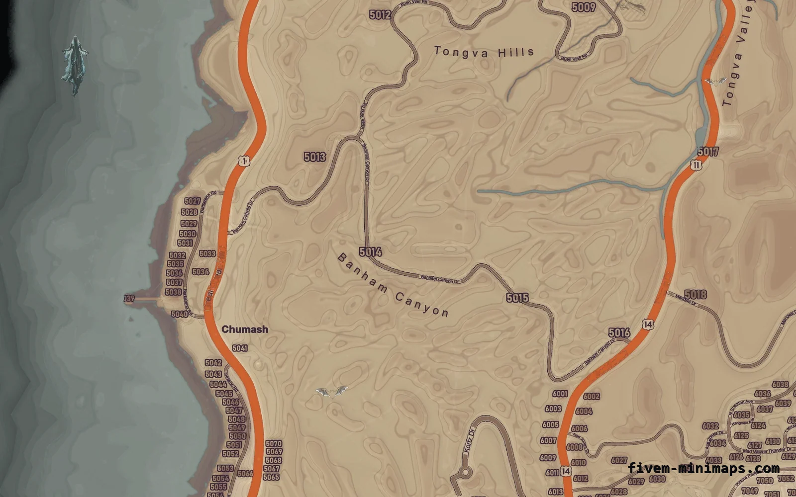 Halloween Mixed light Halloween minimap for FiveM, the west coast