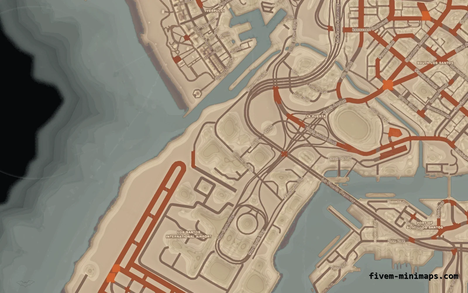 Halloween Mixed light Halloween minimap for FiveM, the harbour
