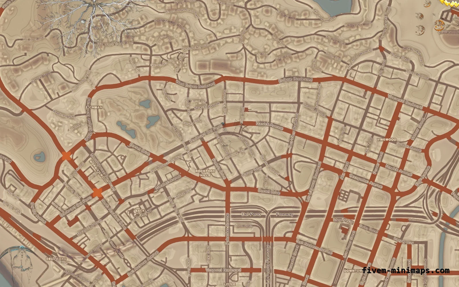 Halloween Mixed light Halloween minimap for FiveM, los santos