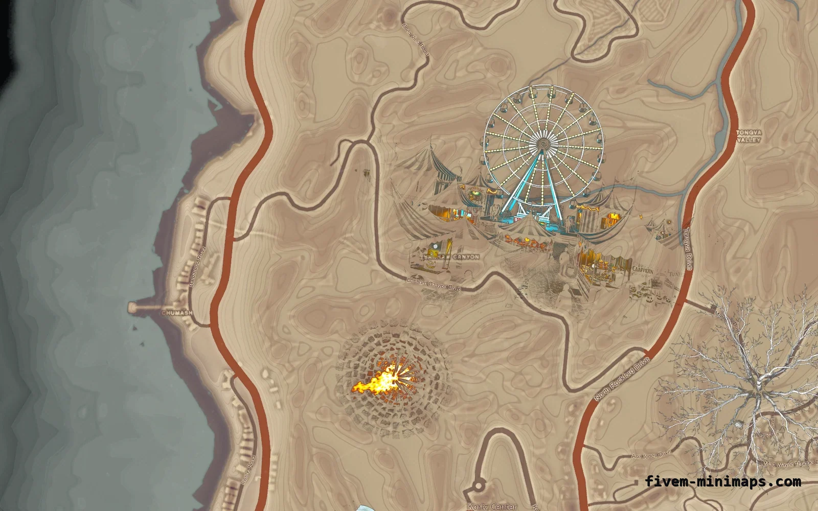 Halloween Mixed light Halloween minimap for FiveM, the west coast