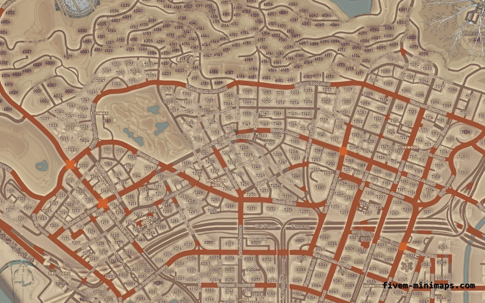 Halloween Mixed light Halloween minimap for FiveM, los santos