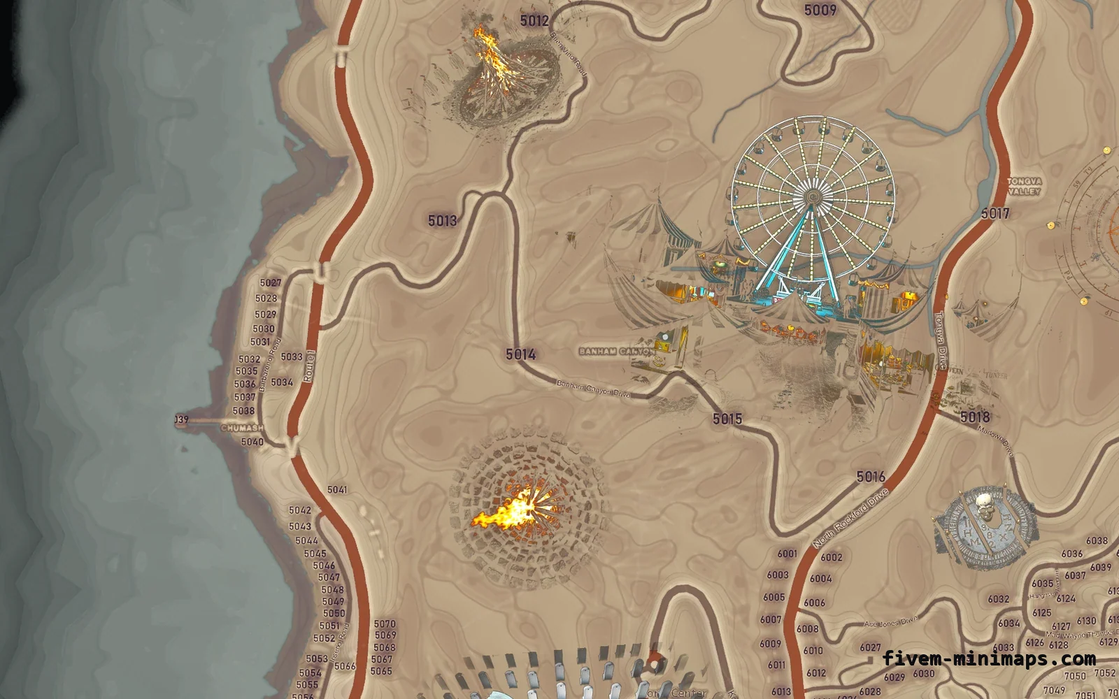 Halloween Mixed light Halloween minimap for FiveM, the west coast