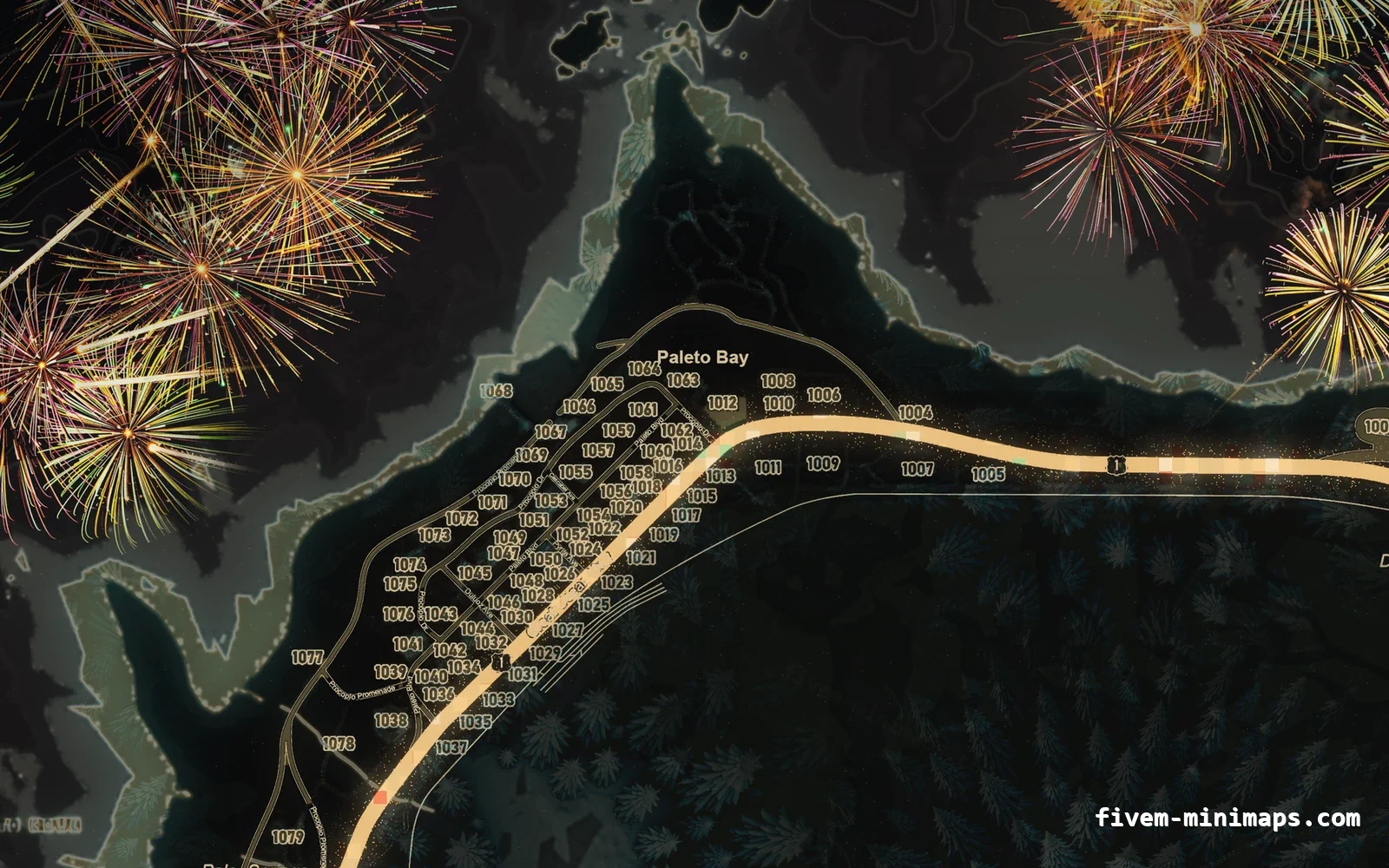 Christmas Orange Christmas minimap for FiveM, paleto bay