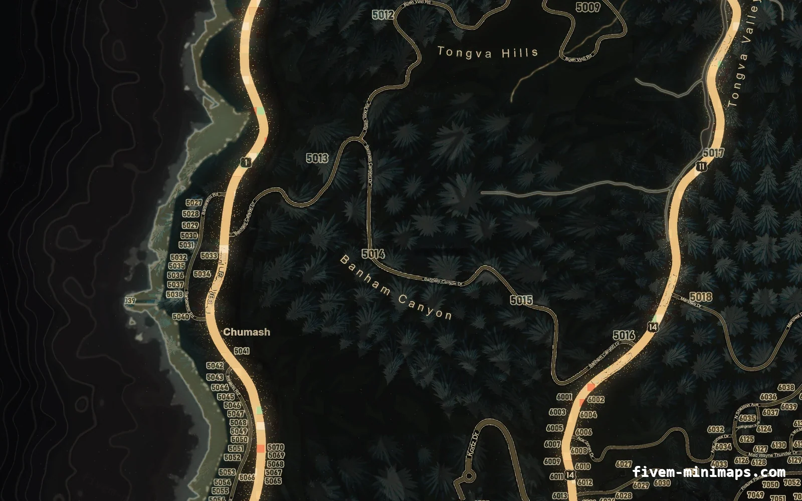 Christmas Orange Christmas minimap for FiveM, the west coast