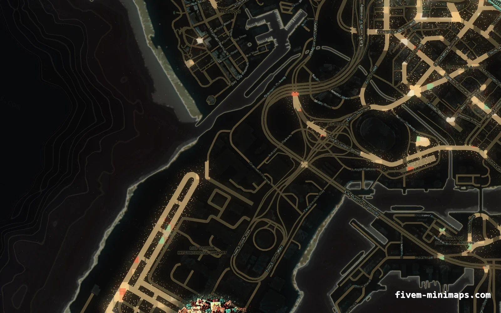Christmas Orange Christmas minimap for FiveM, the harbour
