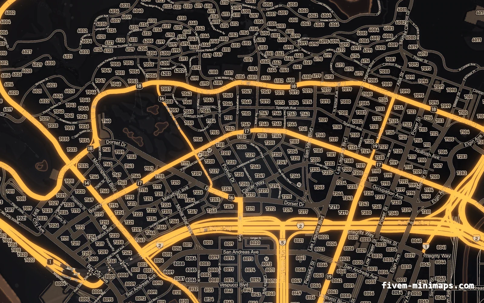 Halloween Orange Halloween minimap for FiveM, los santos