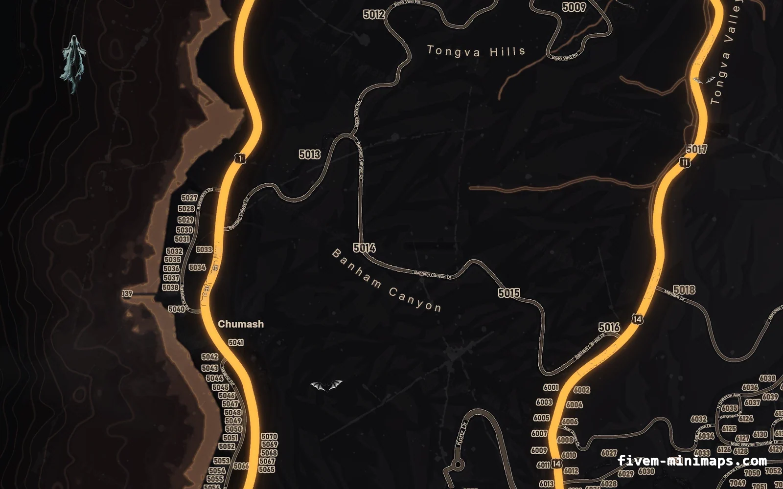 Halloween Orange Halloween minimap for FiveM, the west coast