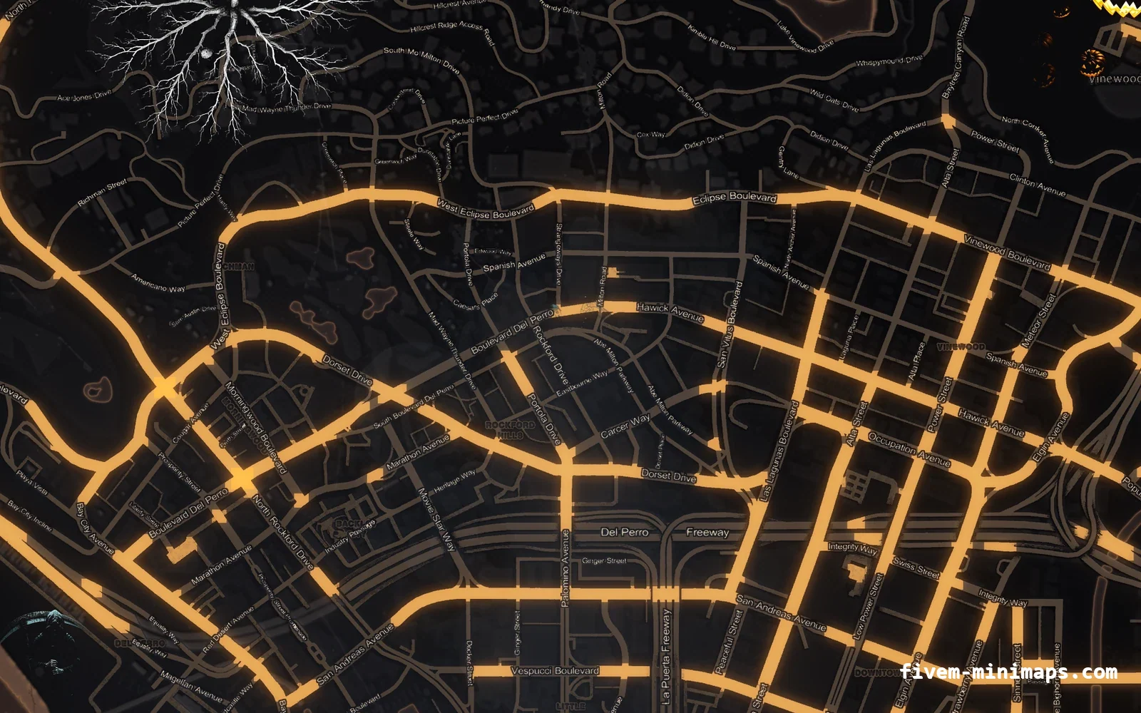 Halloween Orange Halloween minimap — Los Santos Halloween Orange Halloween minimap for FiveM, los santos