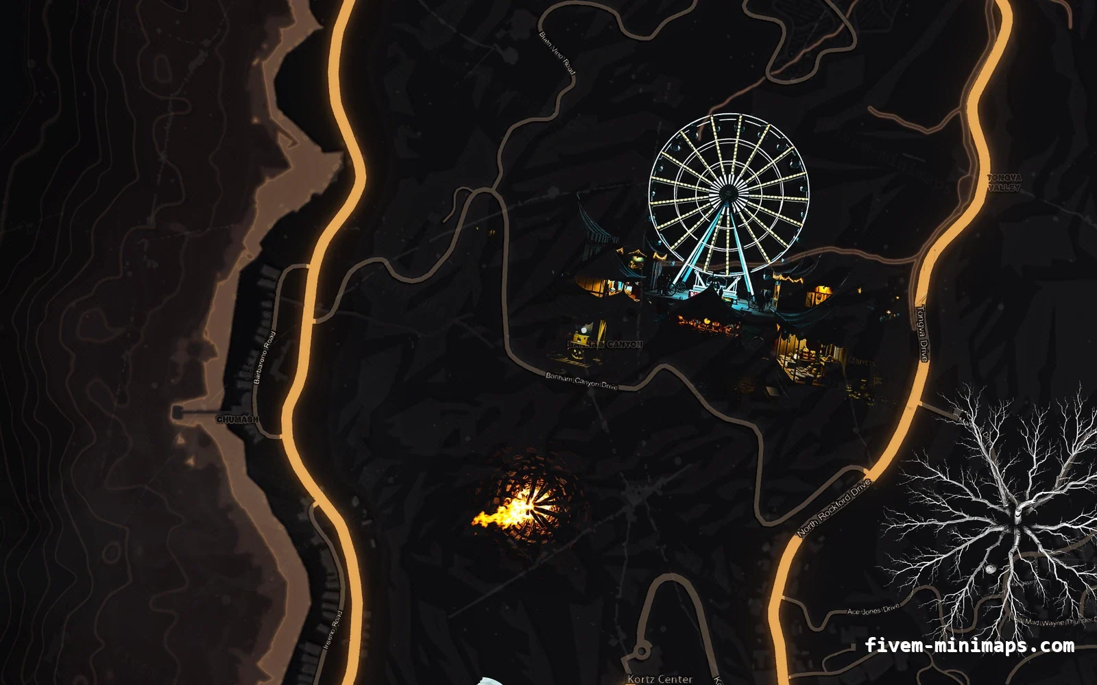 Halloween Orange Halloween minimap — The west coast Halloween Orange Halloween minimap for FiveM, the west coast