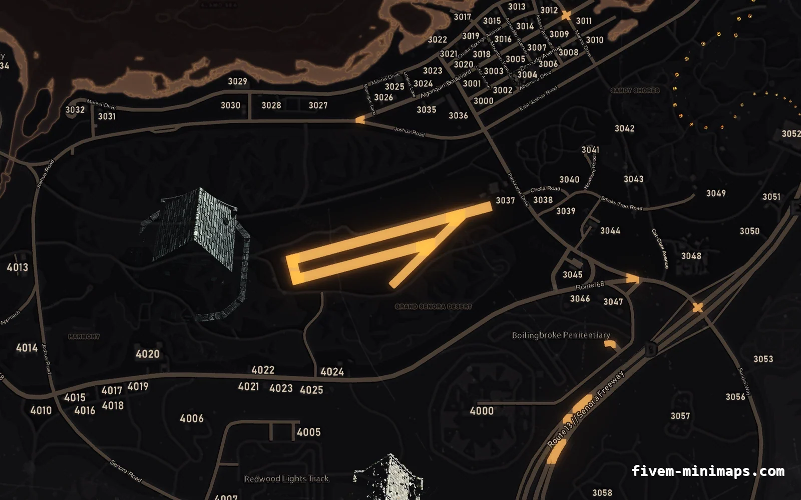 Halloween Orange Halloween minimap for FiveM, sandy shores