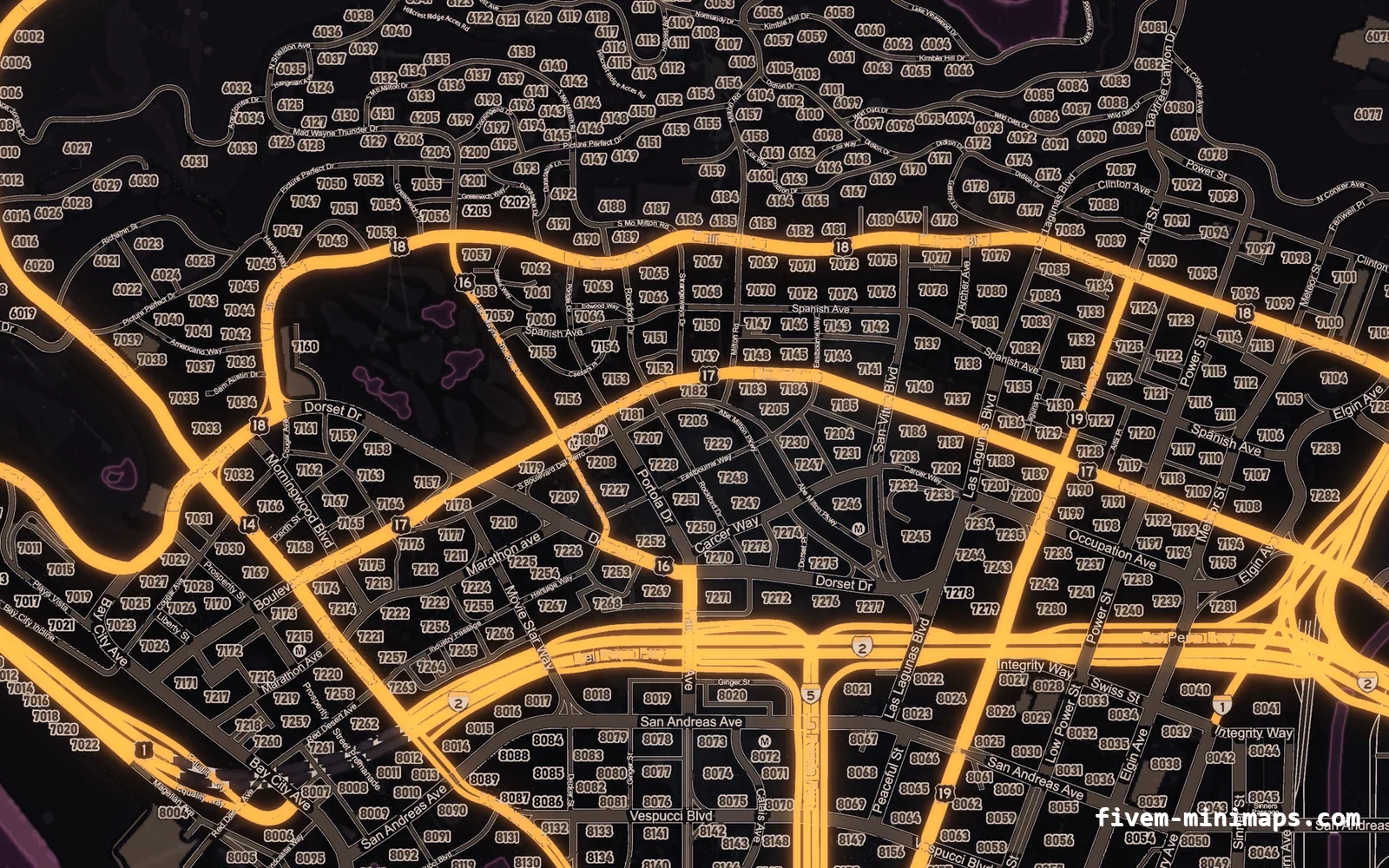 Halloween Pink Halloween minimap for FiveM, los santos