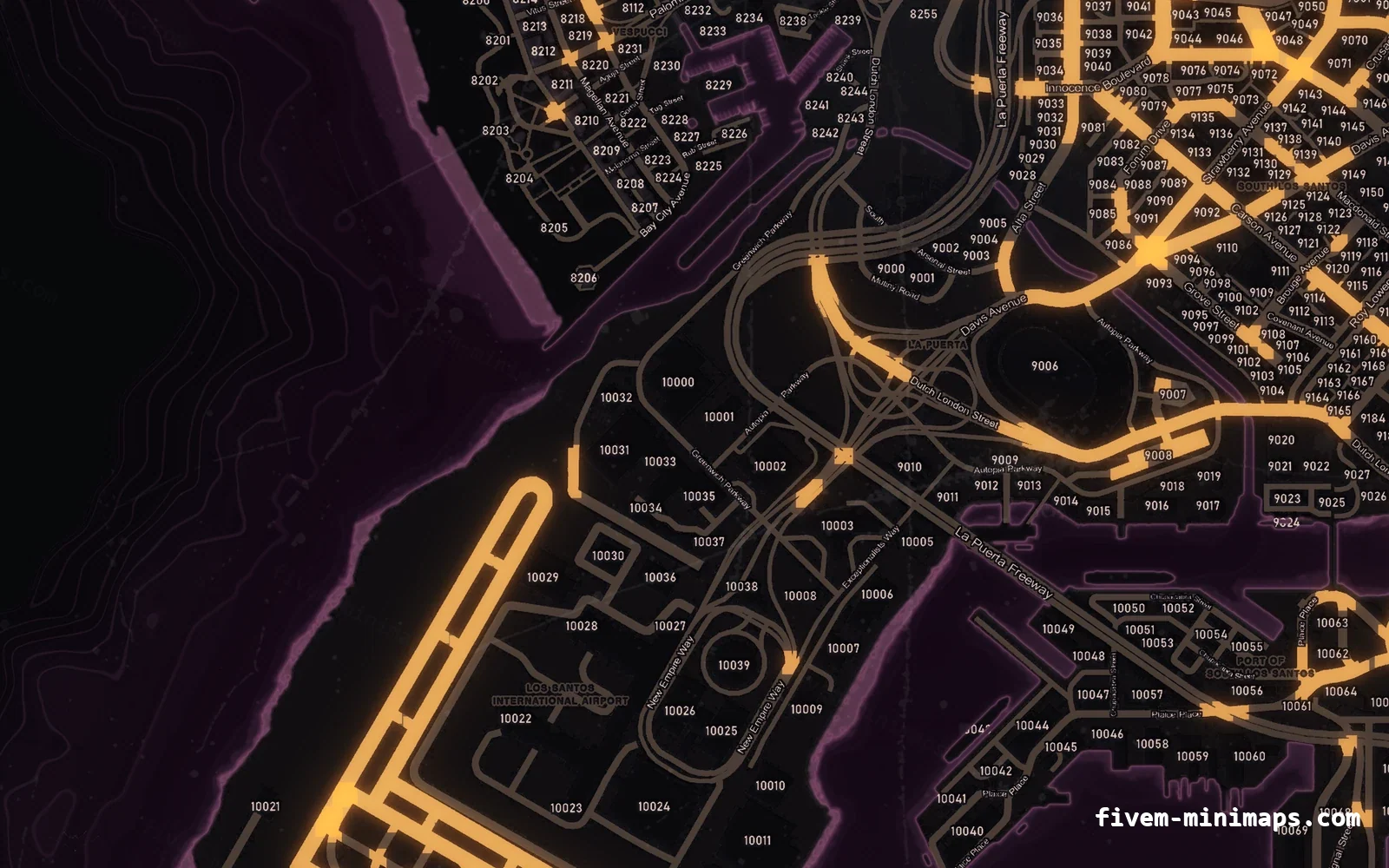 Halloween Pink Halloween minimap for FiveM, the harbour