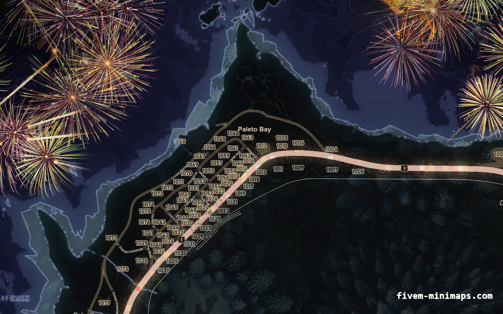 Christmas Purple Christmas minimap for FiveM, paleto bay