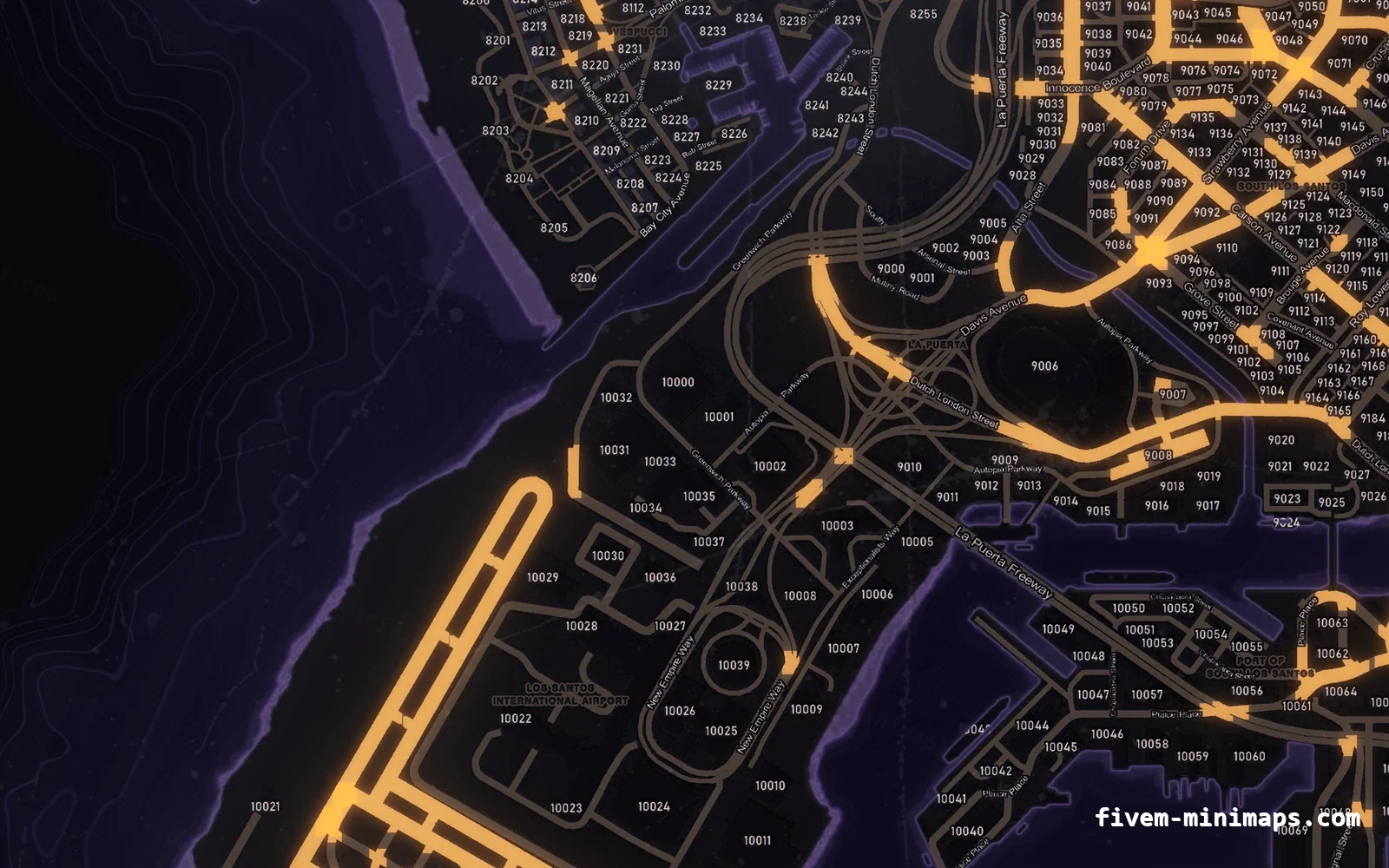 Halloween Purple Halloween minimap for FiveM, the harbour