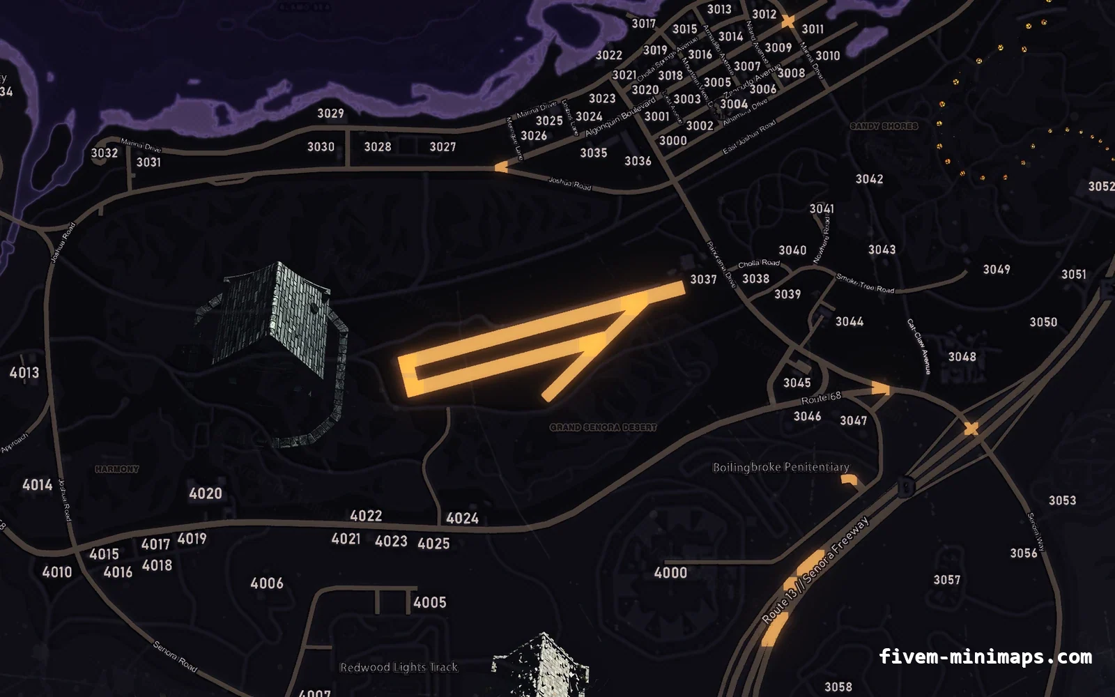 Halloween Purple Halloween minimap for FiveM, sandy shores