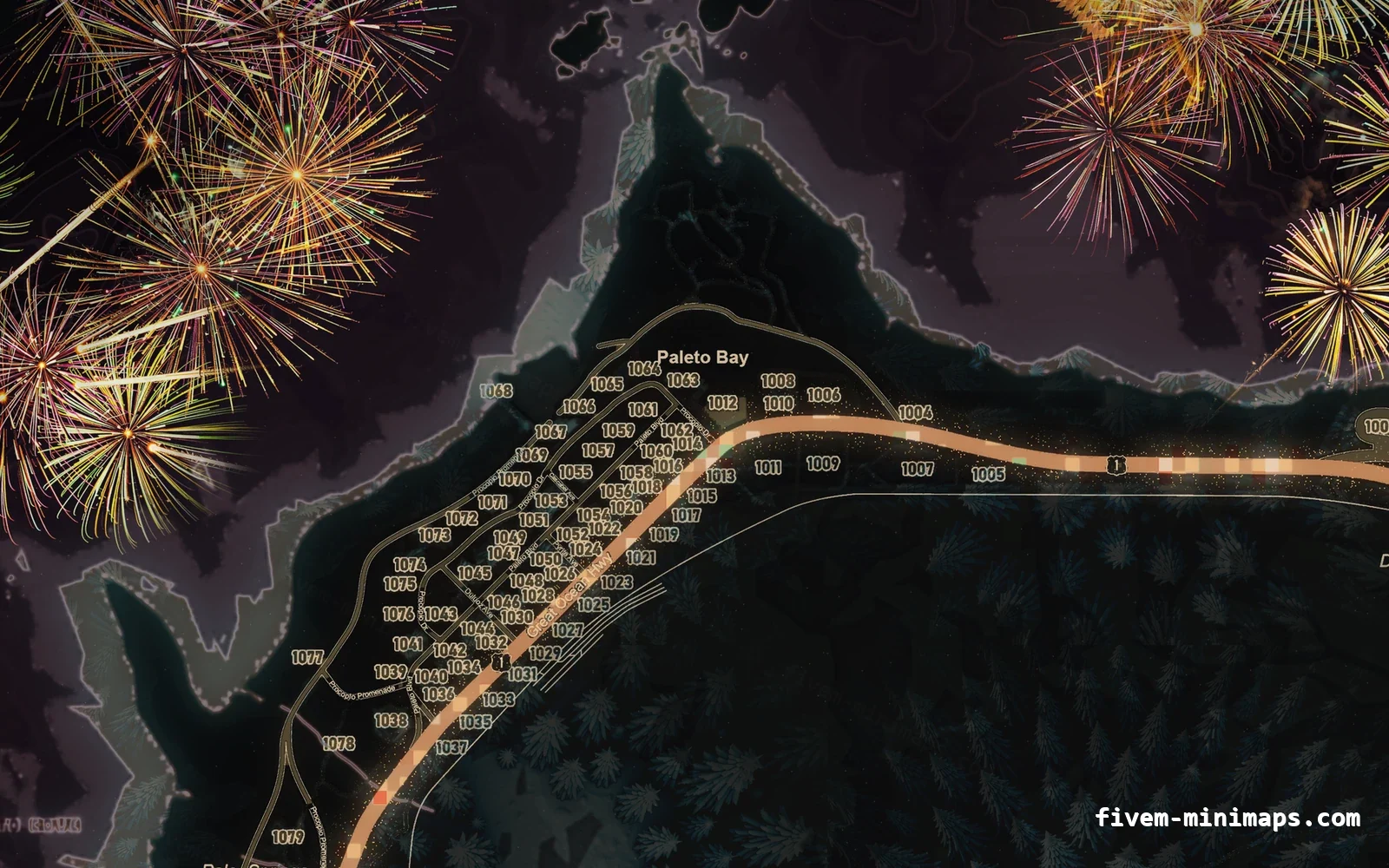 Christmas Red Christmas minimap for FiveM, paleto bay