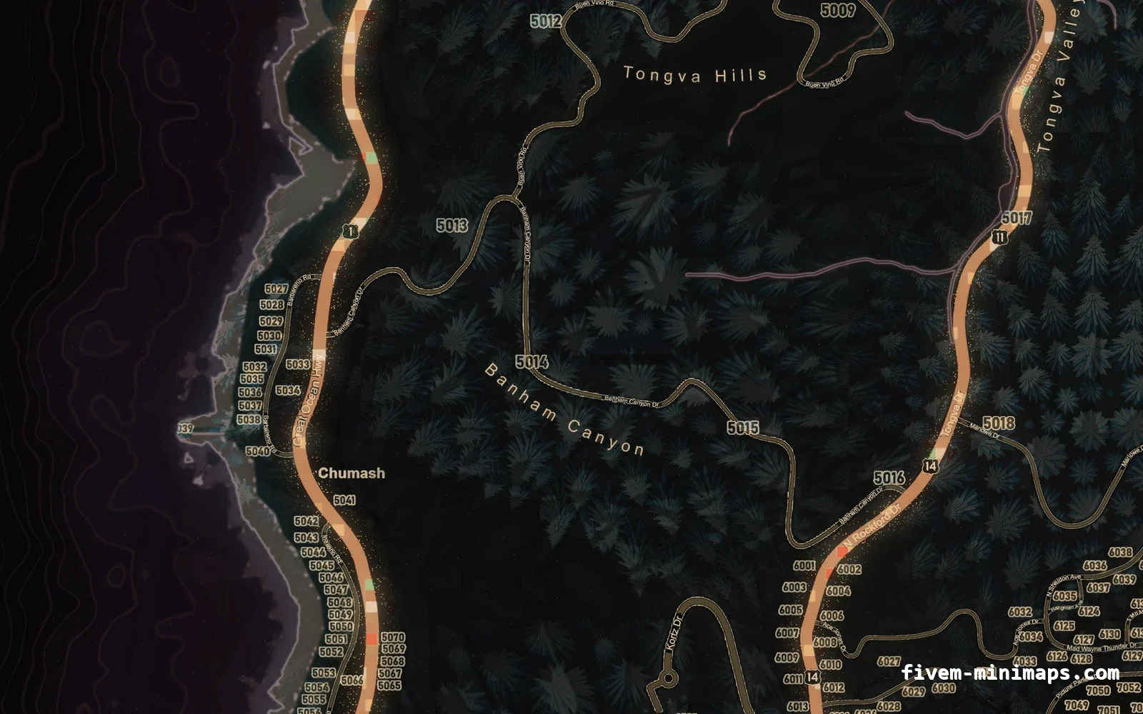 Christmas Red Christmas minimap for FiveM, the west coast