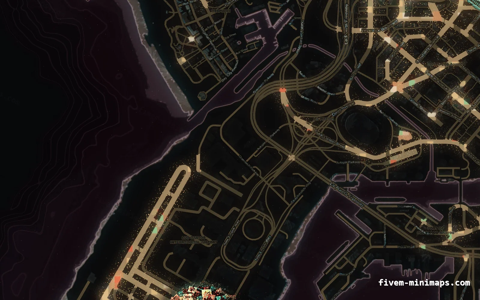 Christmas Red Christmas minimap for FiveM, the harbour