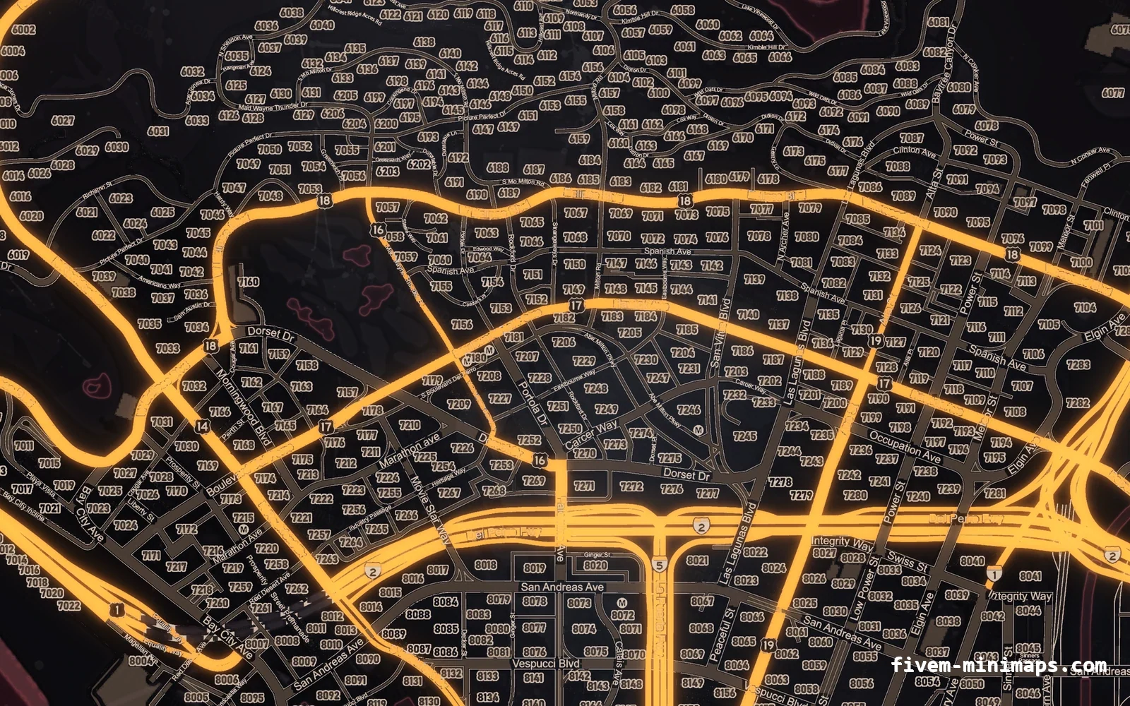 Halloween Red Halloween minimap for FiveM, los santos