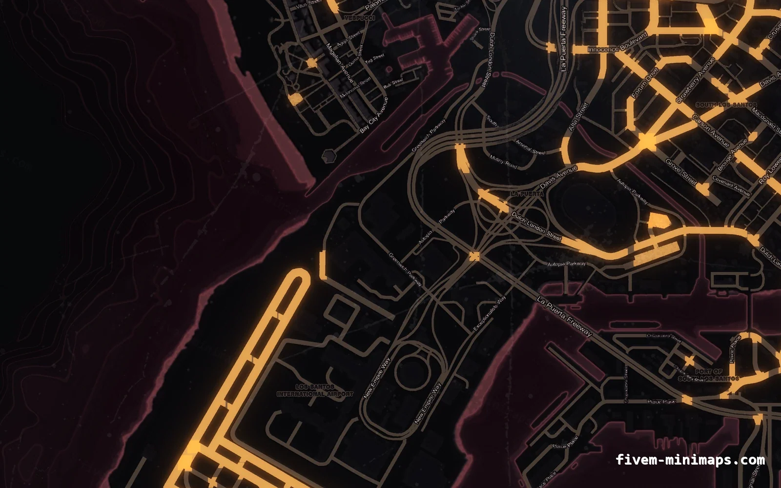 Halloween Red Halloween minimap — The harbour Halloween Red Halloween minimap for FiveM, the harbour