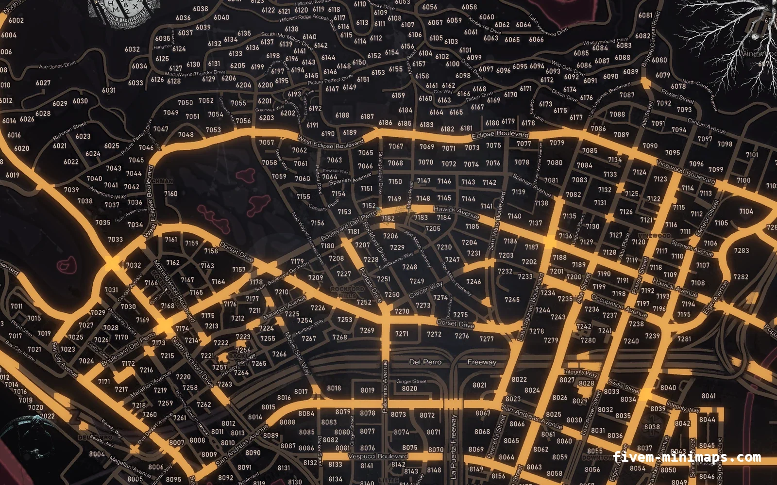 Halloween Red Halloween minimap for FiveM, los santos