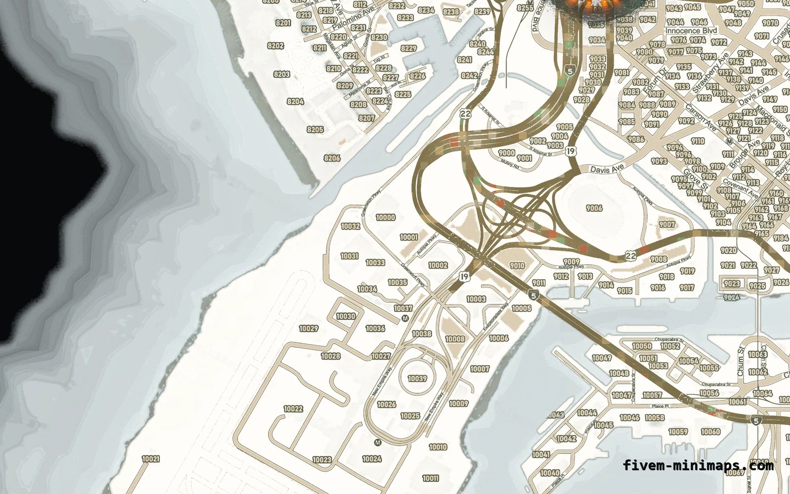 Christmas White Christmas minimap for FiveM, the harbour