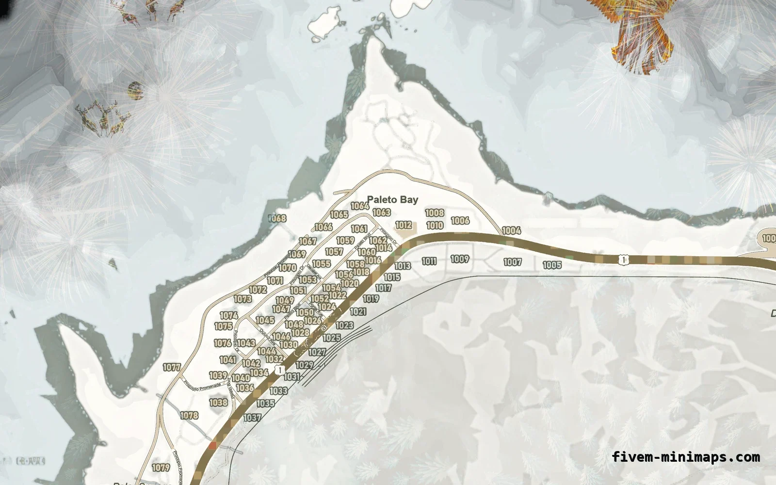 Christmas White Christmas minimap for FiveM, paleto bay