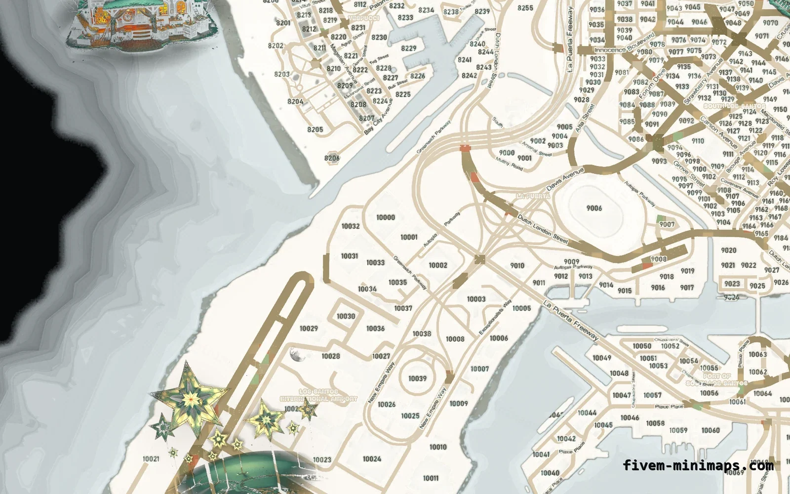 Christmas White Christmas minimap for FiveM, the harbour