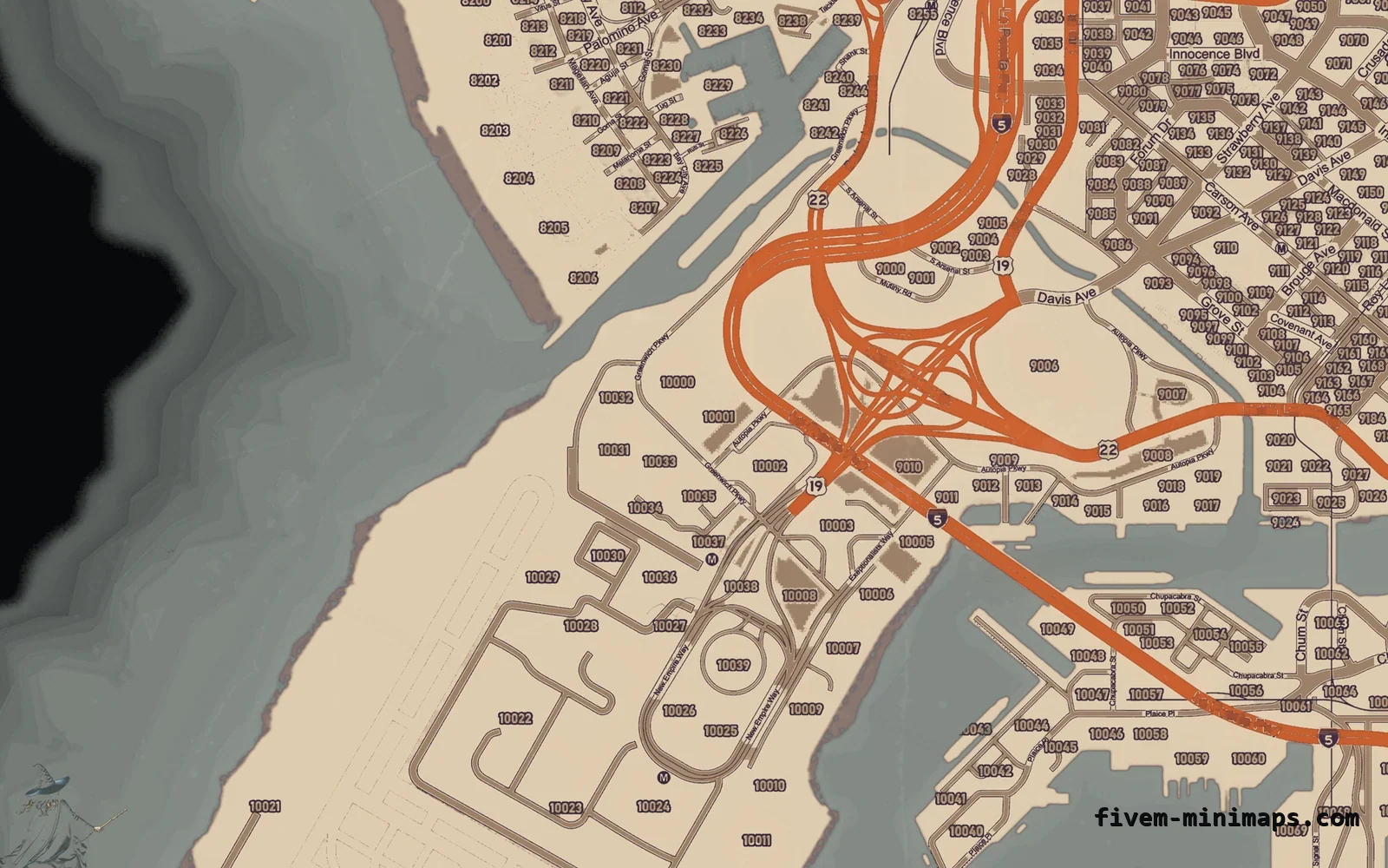 Halloween White Halloween minimap for FiveM, the harbour