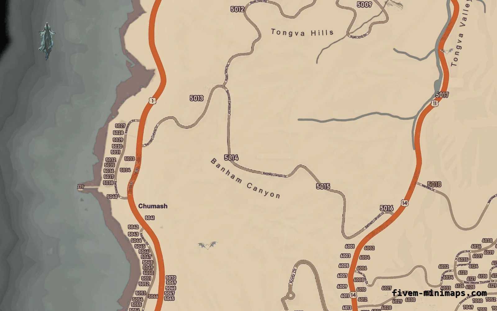 Halloween White Halloween minimap for FiveM, the west coast