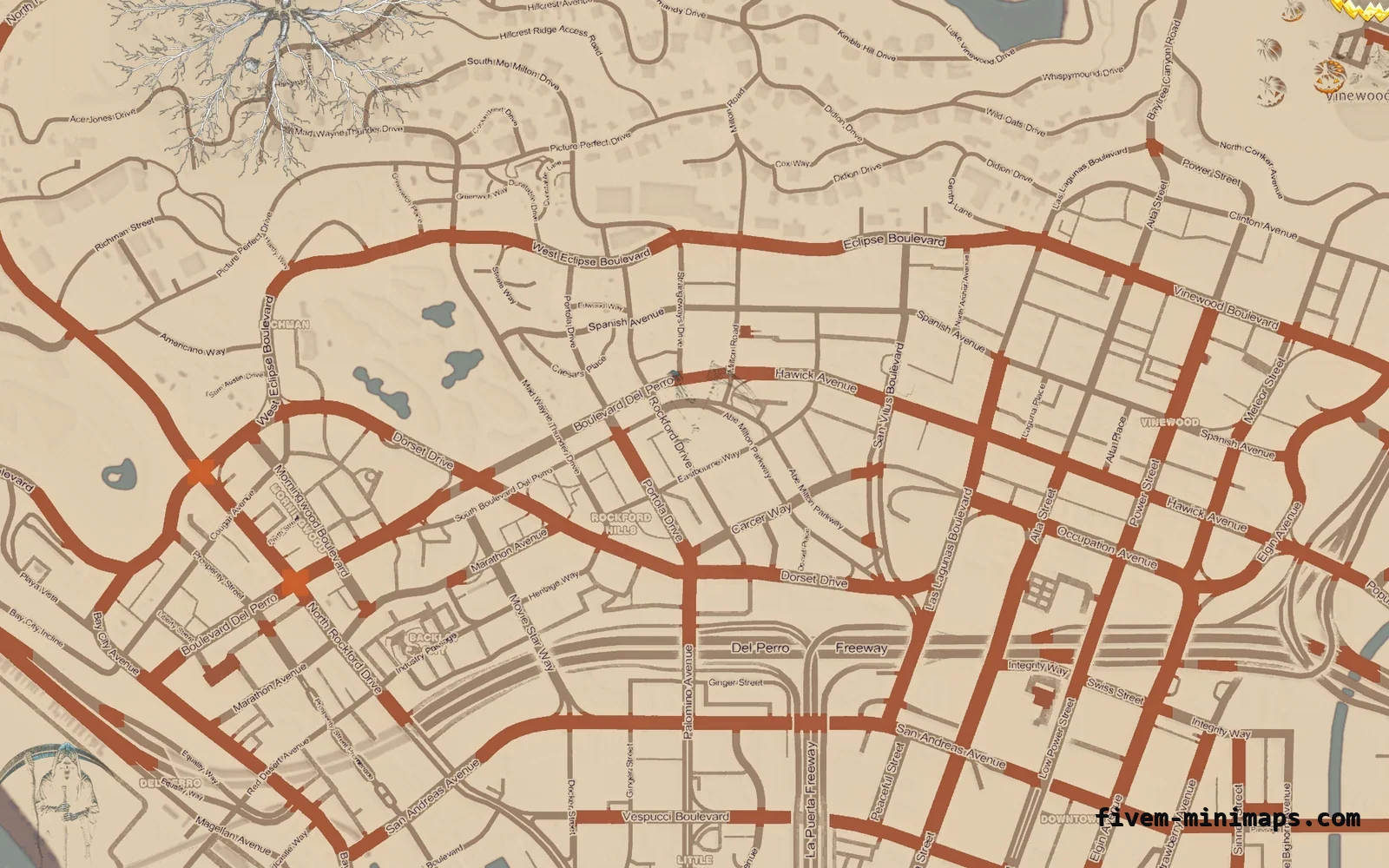 Halloween White Halloween minimap for FiveM, los santos