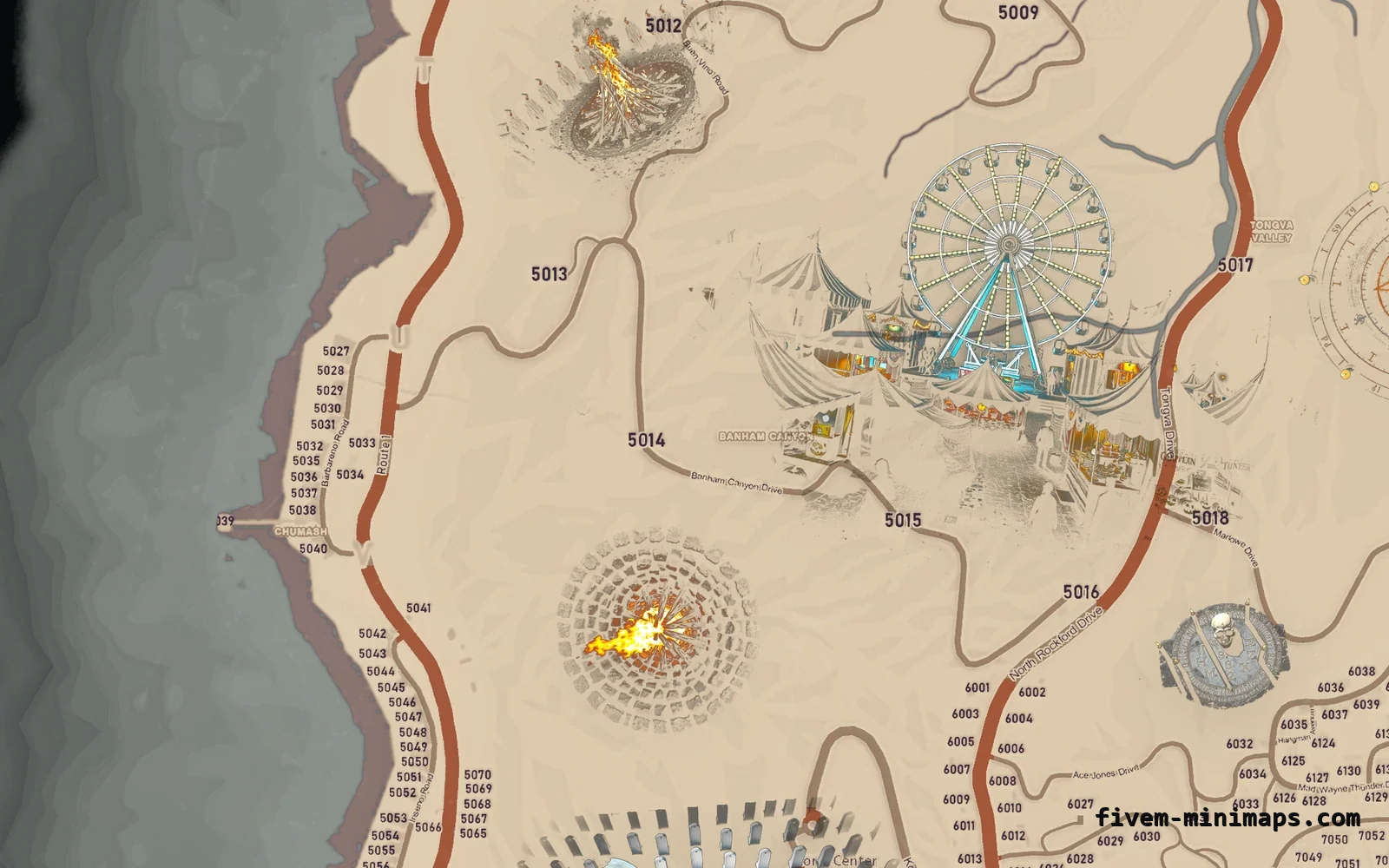 Halloween White Halloween minimap for FiveM, the west coast