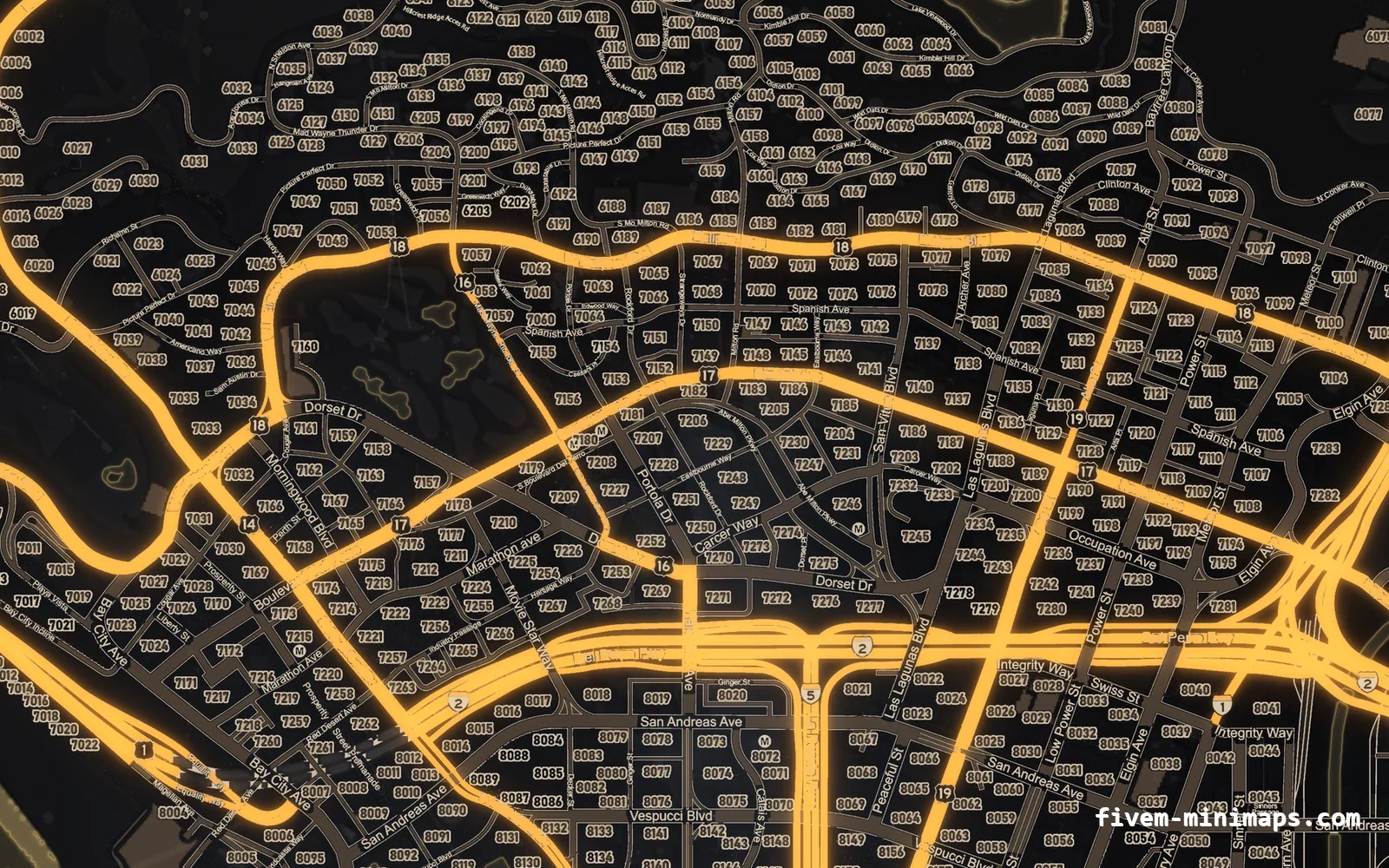 Halloween Yellow Halloween minimap for FiveM, los santos