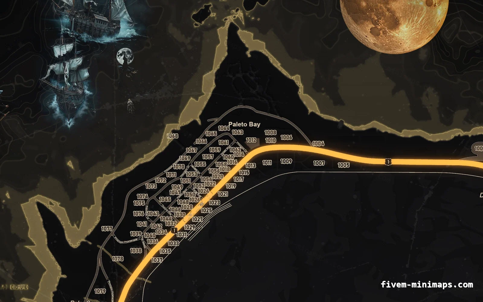 Halloween Yellow Halloween minimap for FiveM, paleto bay