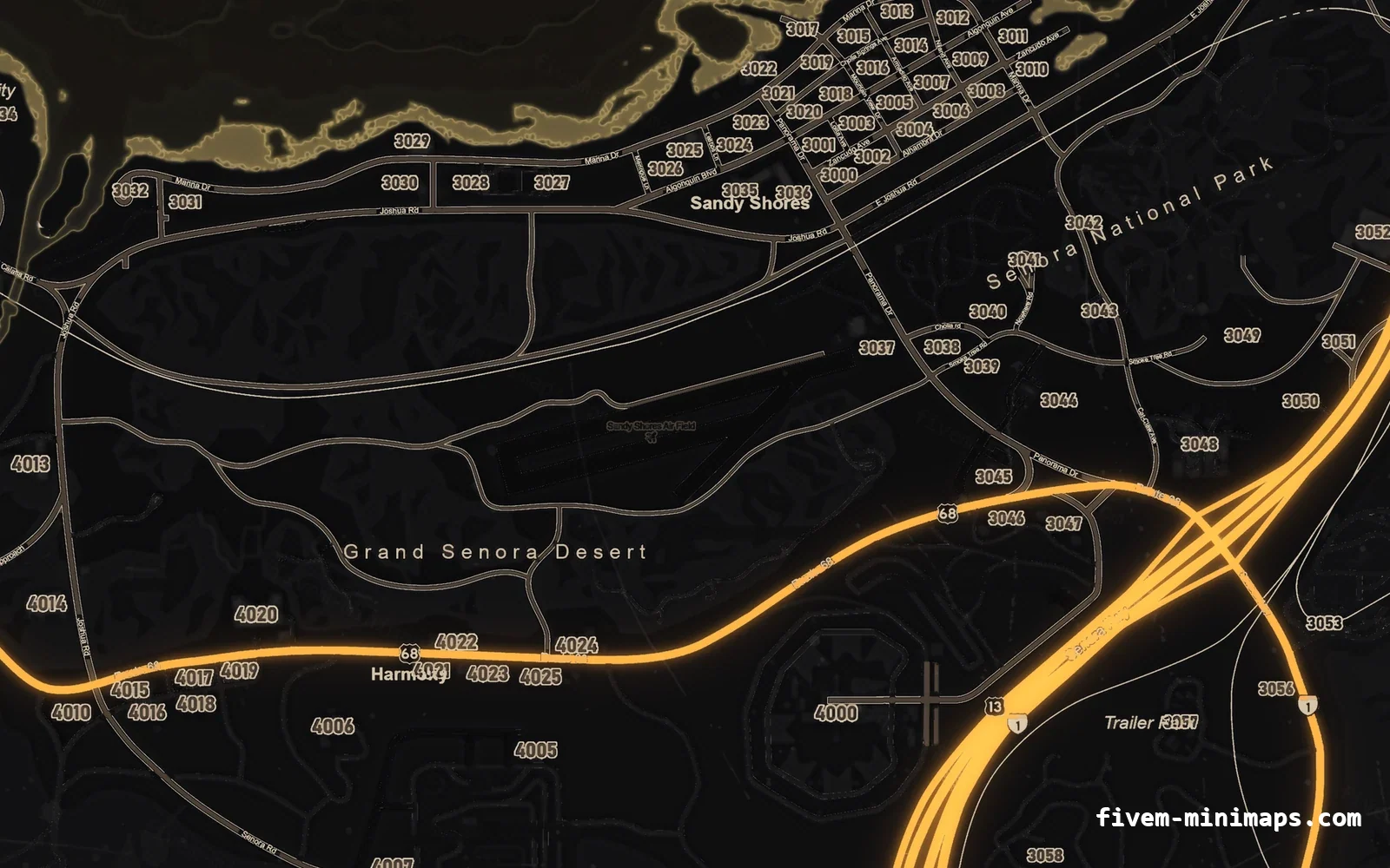 Halloween Yellow Halloween minimap for FiveM, sandy shores