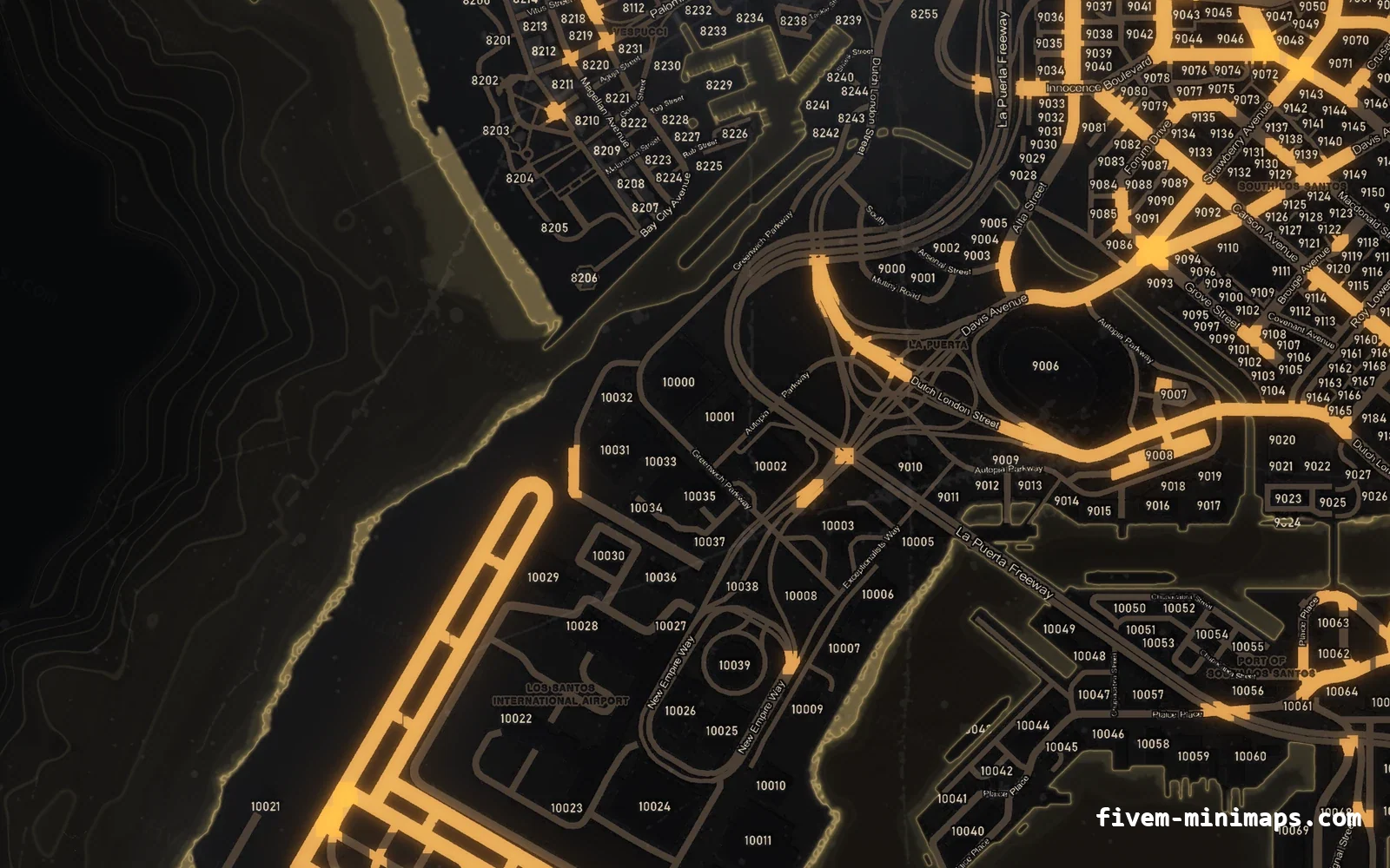 Halloween Yellow Halloween minimap for FiveM, the harbour