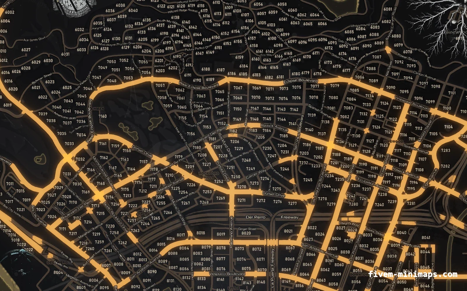 Halloween Yellow Halloween minimap for FiveM, los santos