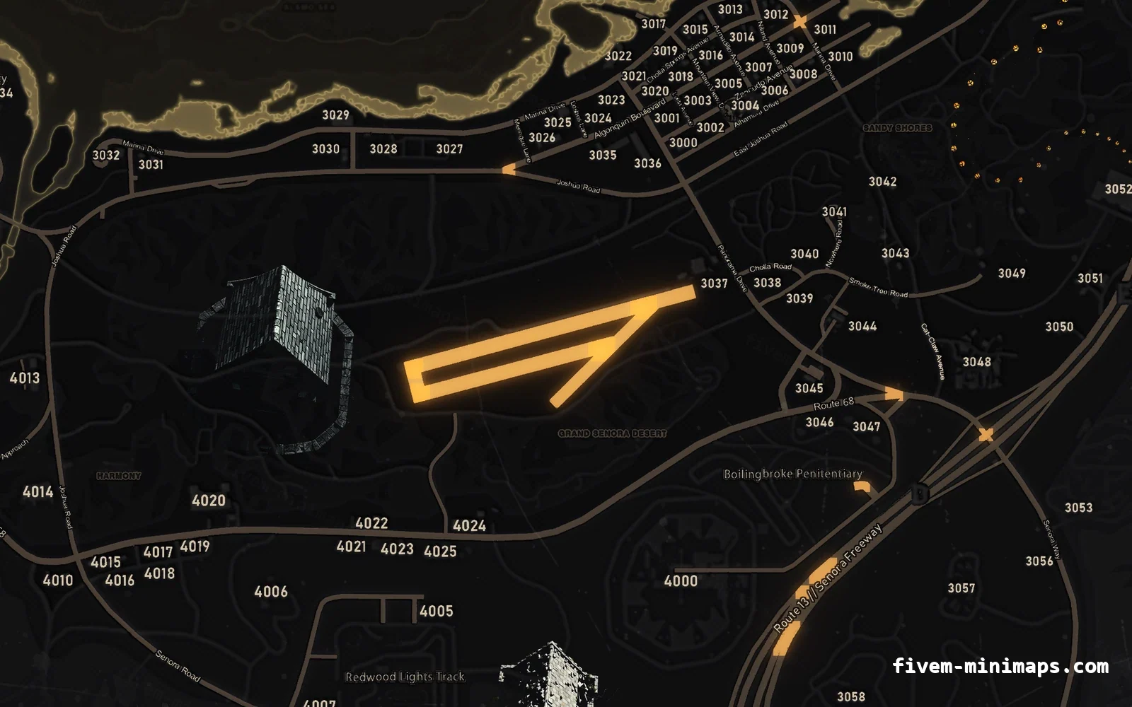 Halloween Yellow Halloween minimap for FiveM, sandy shores