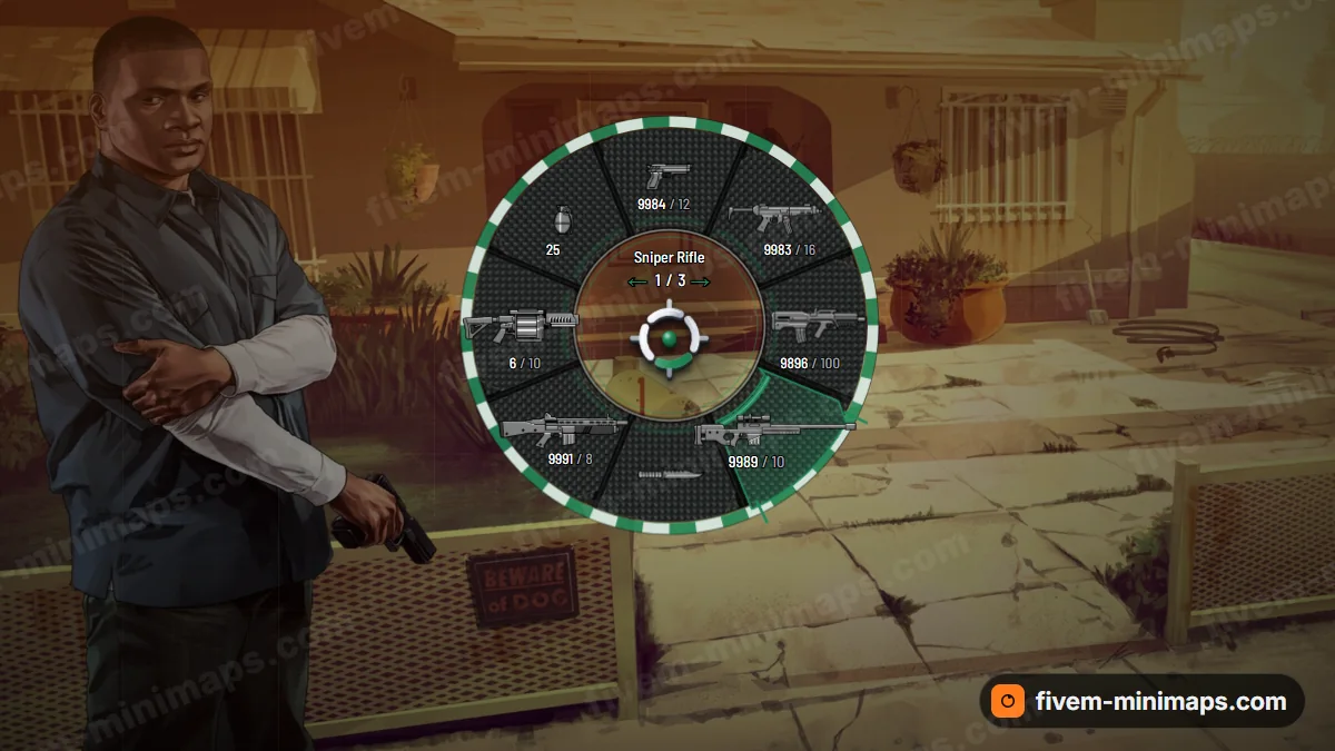 Apex weapon wheel in the Racing green palette