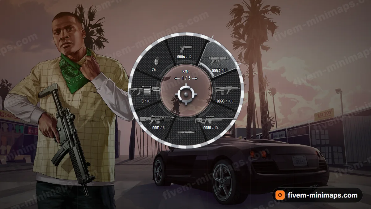 Apex weapon wheel in the Silver arrow palette