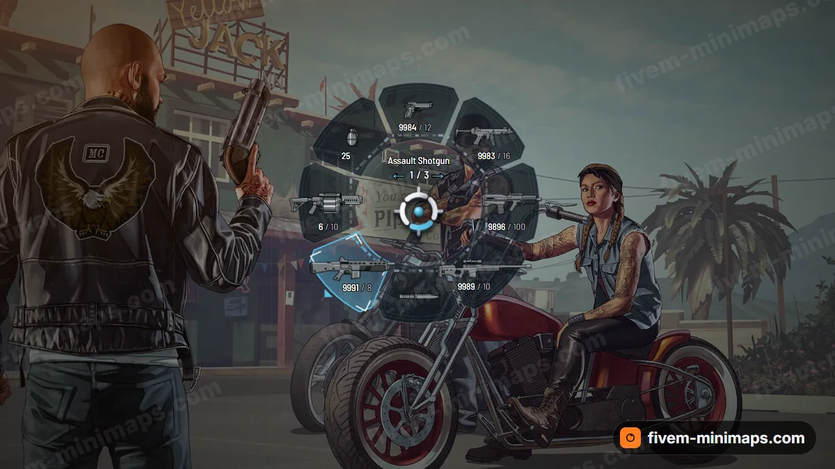 Command weapon wheel in the Fleet blue palette