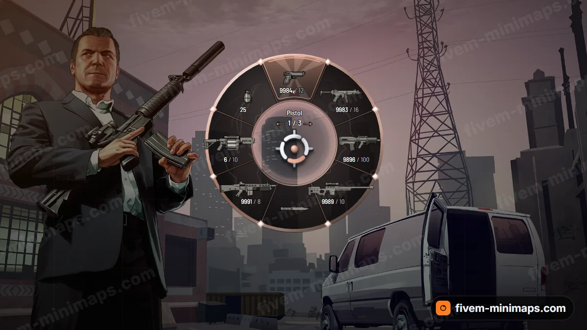 Prestige weapon wheel in the Rose gold palette
