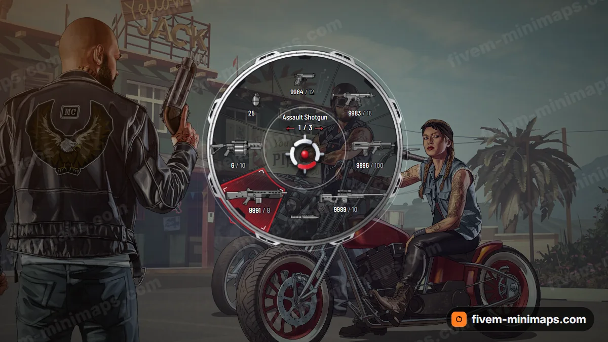Tech Frame weapon wheel in the Red ops palette