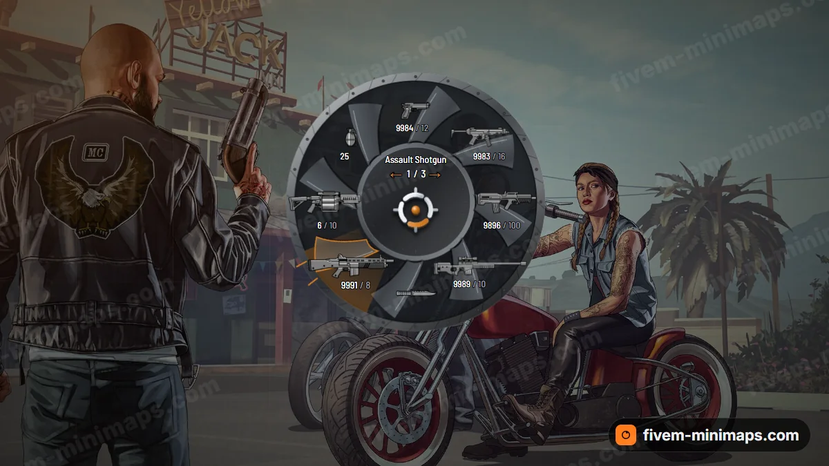 Turbine weapon wheel in the Afterburner palette