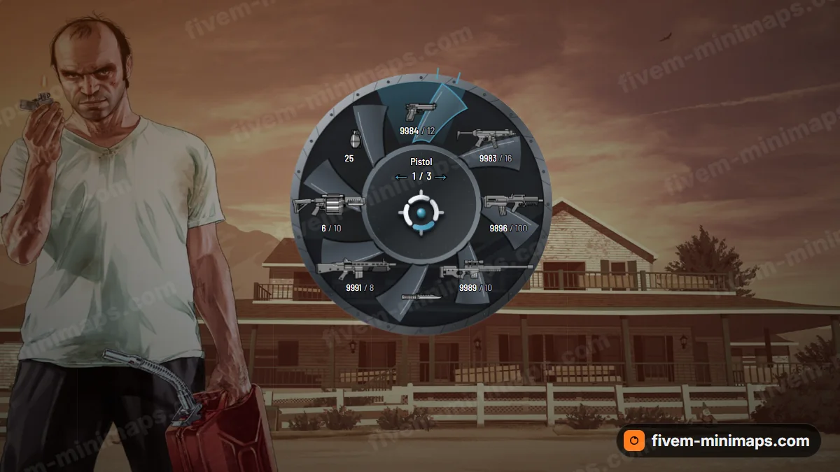 Turbine weapon wheel in the Ion palette